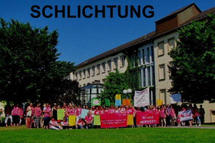 Schlichtung beginnt