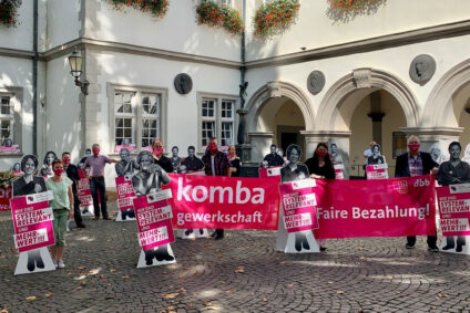 Warnstreik- und Streikaktionen